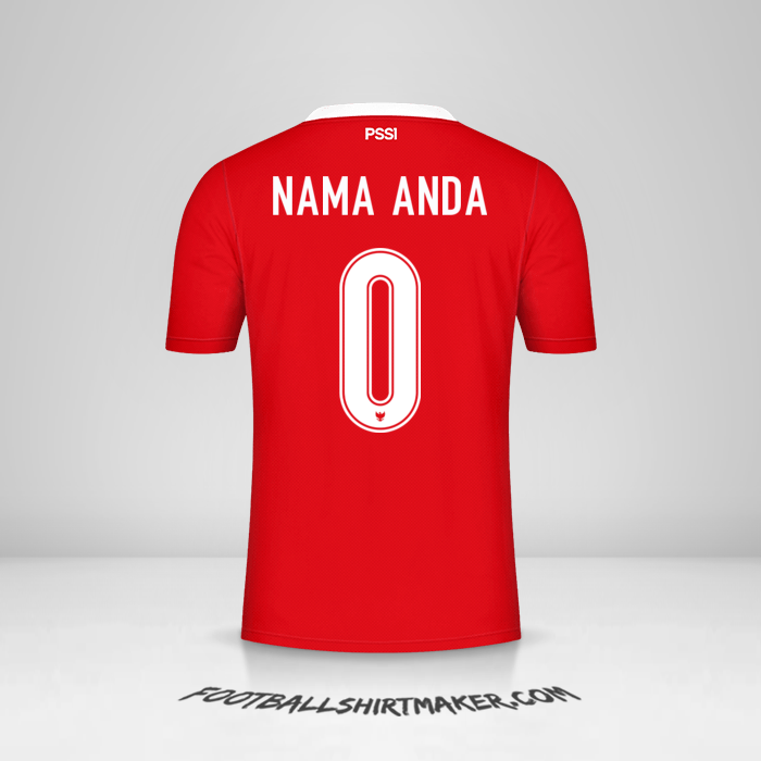 Jersey Indonesia 2020/21 -  nama anda - 0