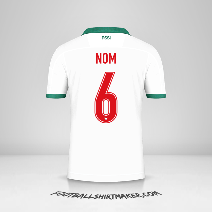 Maillot Indonésie 2020/21 Extérieur -  nom - 6
