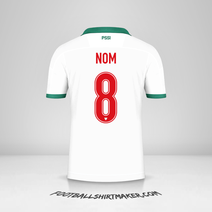 Maillot Indonésie 2020/21 Extérieur -  nom - 8