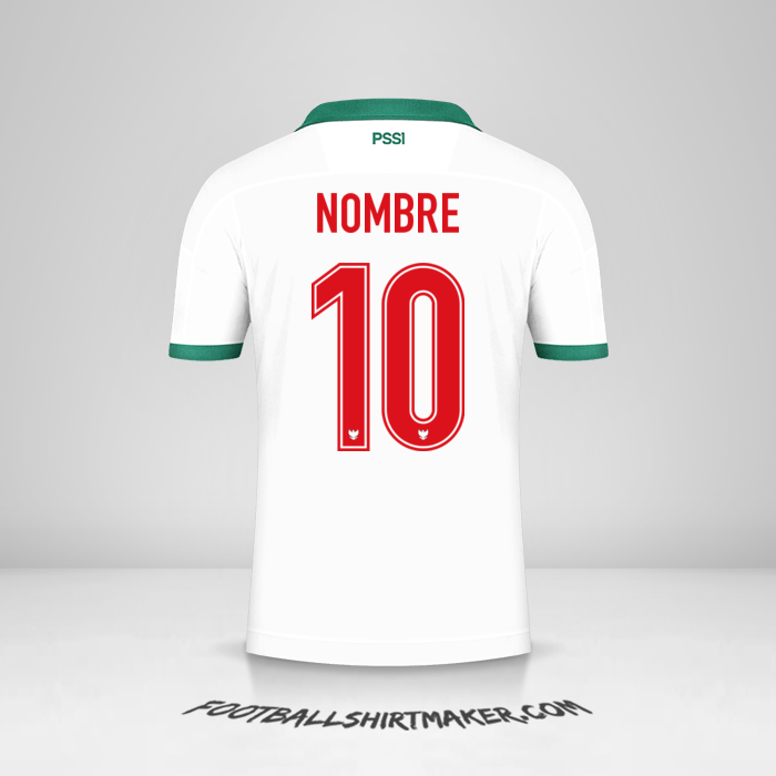 Camiseta Indonesia 2020/21 Visita -  nombre - 10