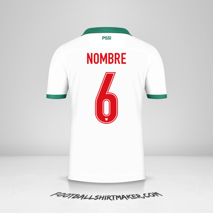 Camiseta Indonesia 2020/21 Visita -  nombre - 6