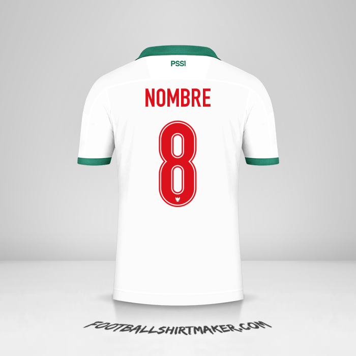 Camiseta Indonesia 2020/21 Visita -  nombre - 8