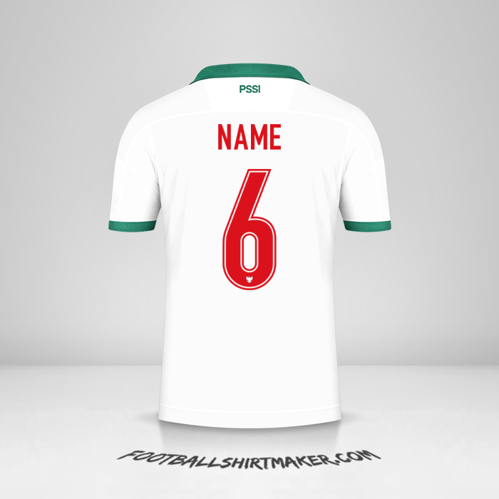 Trikot Indonesien 2020/21 Auswärts -  name - 6