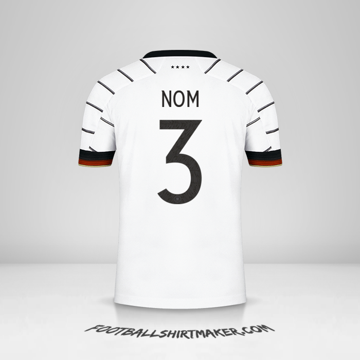 Maillot Allemagne 2020/2021 -  nom - 3