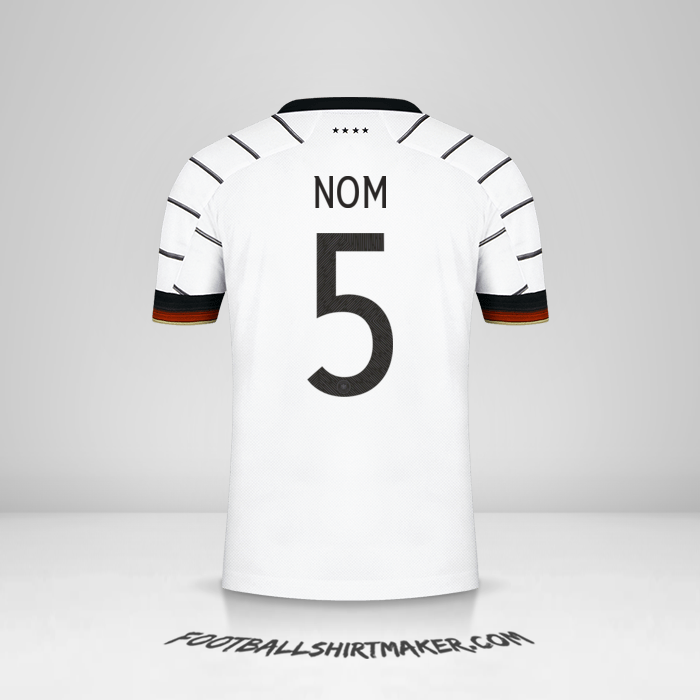 Maillot Allemagne 2020/2021 -  nom - 5