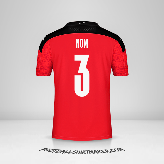 Maillot Égypte 2020/2021 -  nom - 3