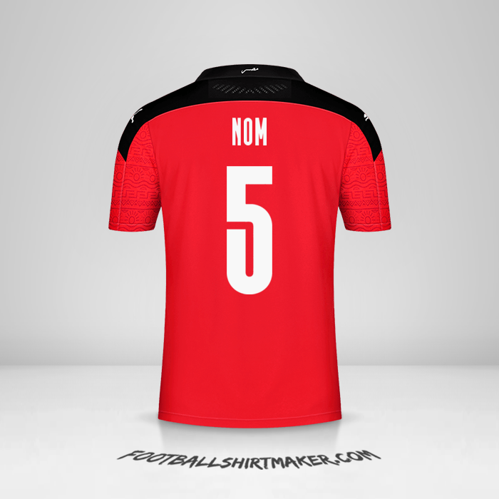 Maillot Égypte 2020/2021 -  nom - 5