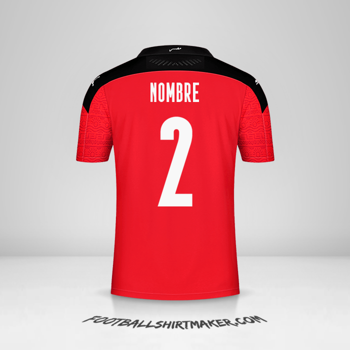 Camiseta Egipto 2020/2021 -  nombre - 2