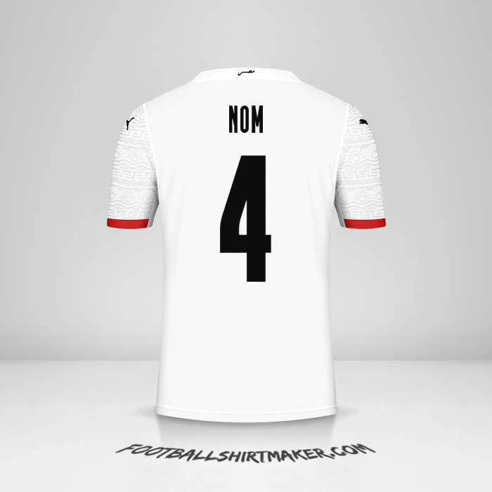 Maillot Égypte 2020/2021 Extérieur -  nom - 4