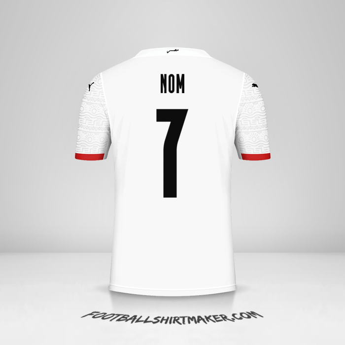 Maillot Égypte 2020/2021 Extérieur -  nom - 7