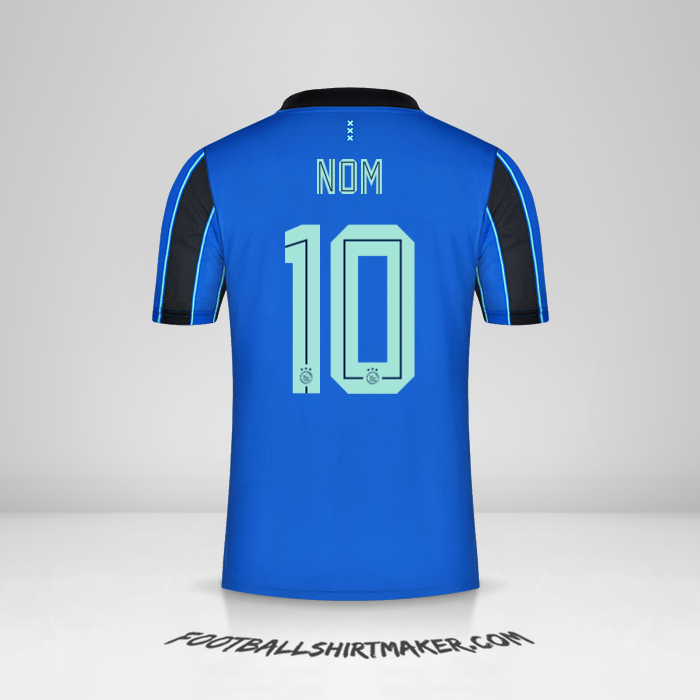 Maillot AFC Ajax 2021/2022 Extérieur -  nom - 10