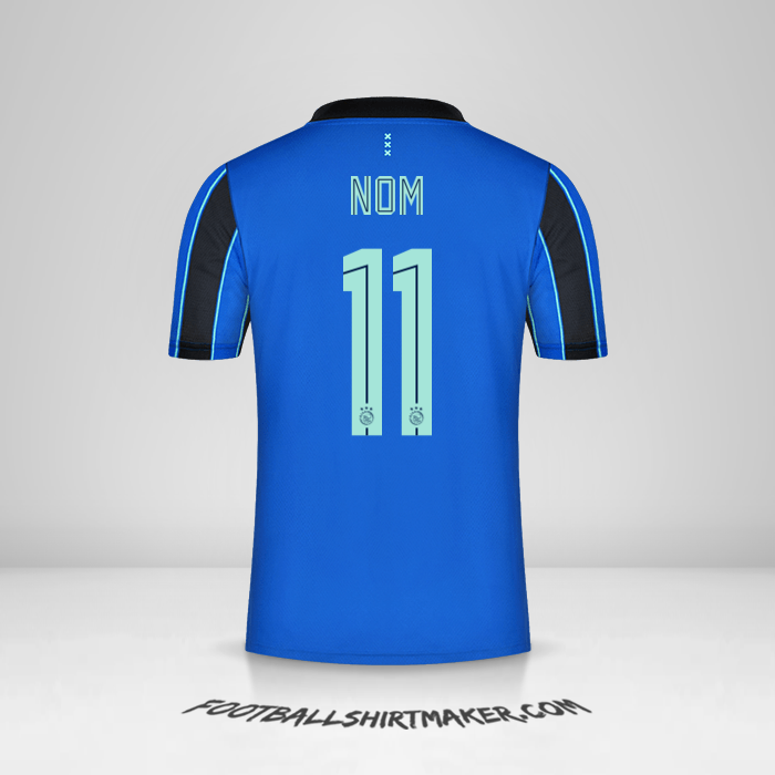 Maillot AFC Ajax 2021/2022 Extérieur -  nom - 11