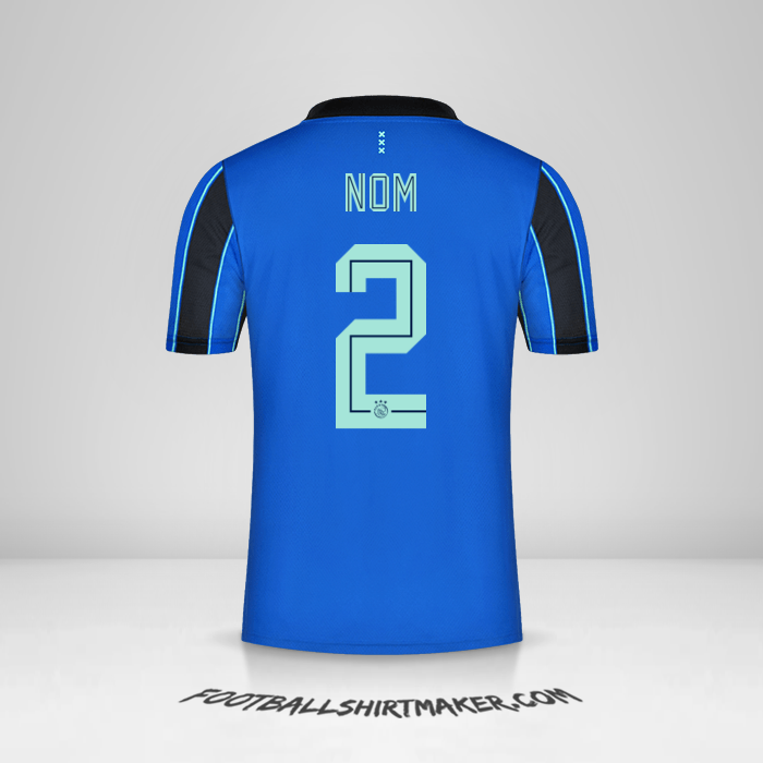 Maillot AFC Ajax 2021/2022 Extérieur -  nom - 2