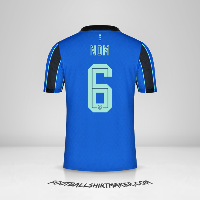 Maillot AFC Ajax 2021/2022 Extérieur -  nom - 6