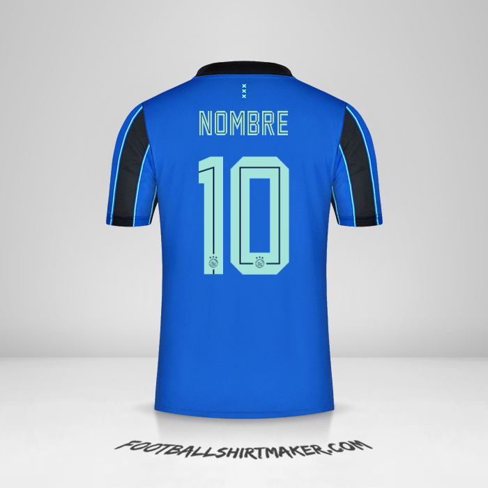 Jersey AFC Ajax 2021/2022 Visita -  nombre - 10