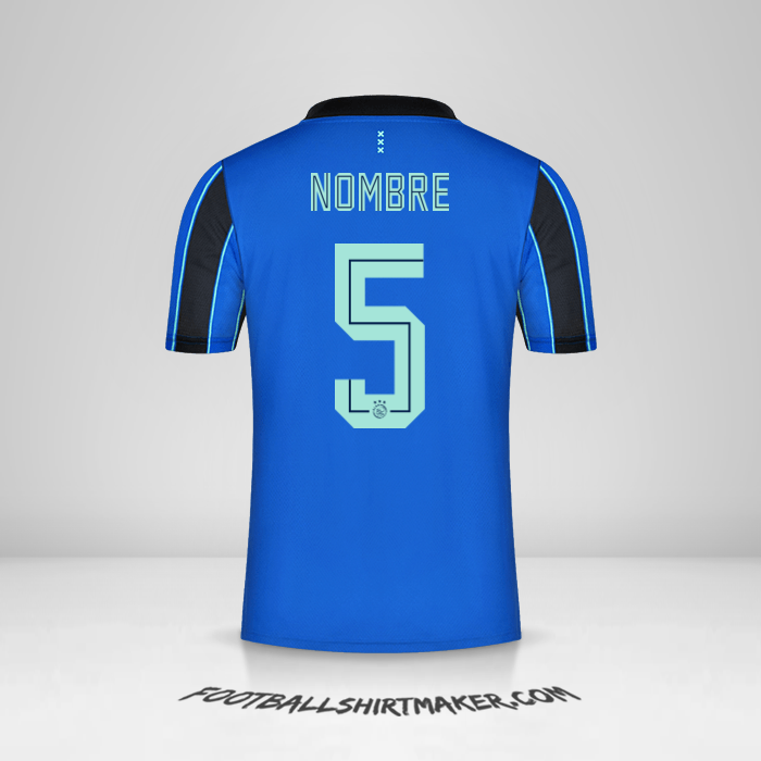 Camiseta AFC Ajax 2021/2022 Visita -  nombre - 5