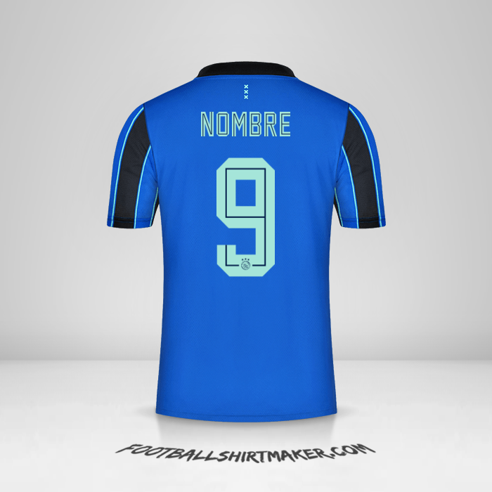 Camiseta AFC Ajax 2021/2022 Visita -  nombre - 9
