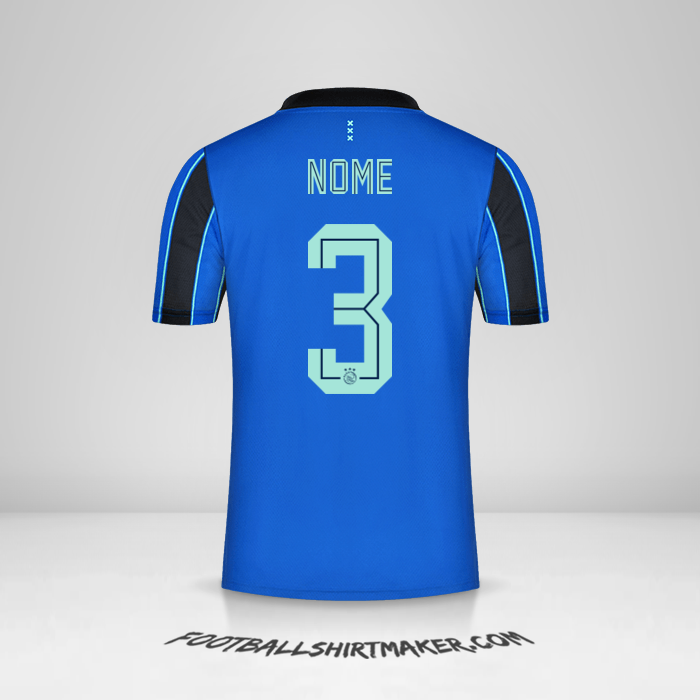 Maglia AFC Ajax 2021/2022 Seconda -  nome - 3