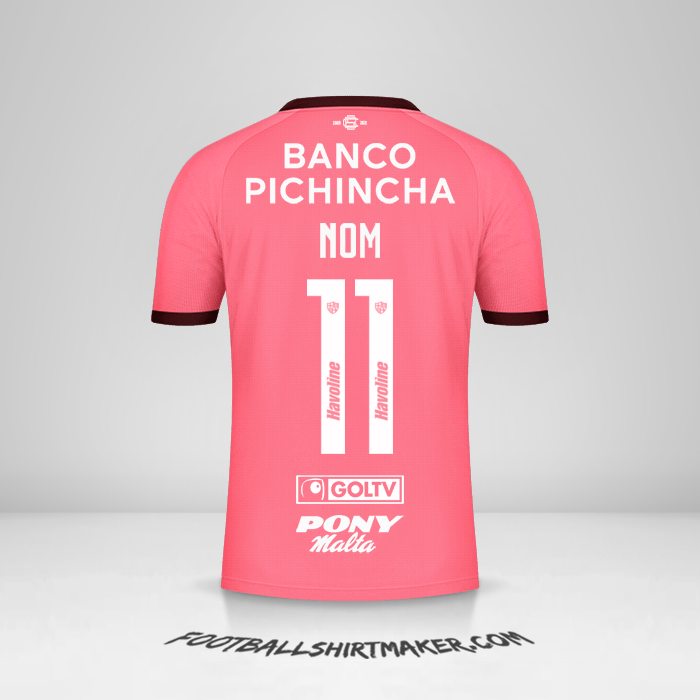 Maillot Barcelona SC 2021 Extérieur -  nom - 11