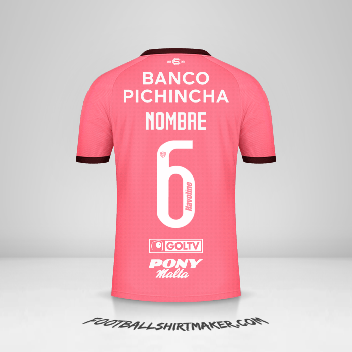 Camiseta Barcelona SC 2021 Visita -  nombre - 6