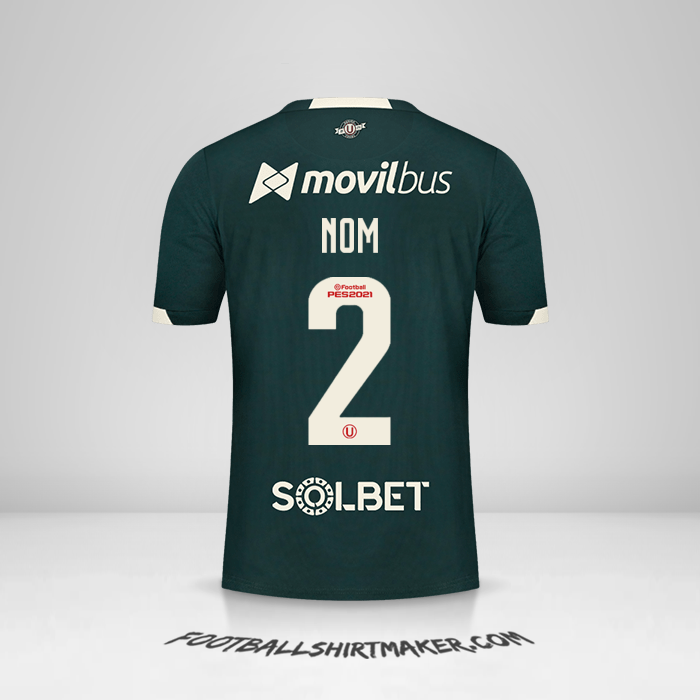 Maillot Universitario 2021 Extérieur -  nom - 2