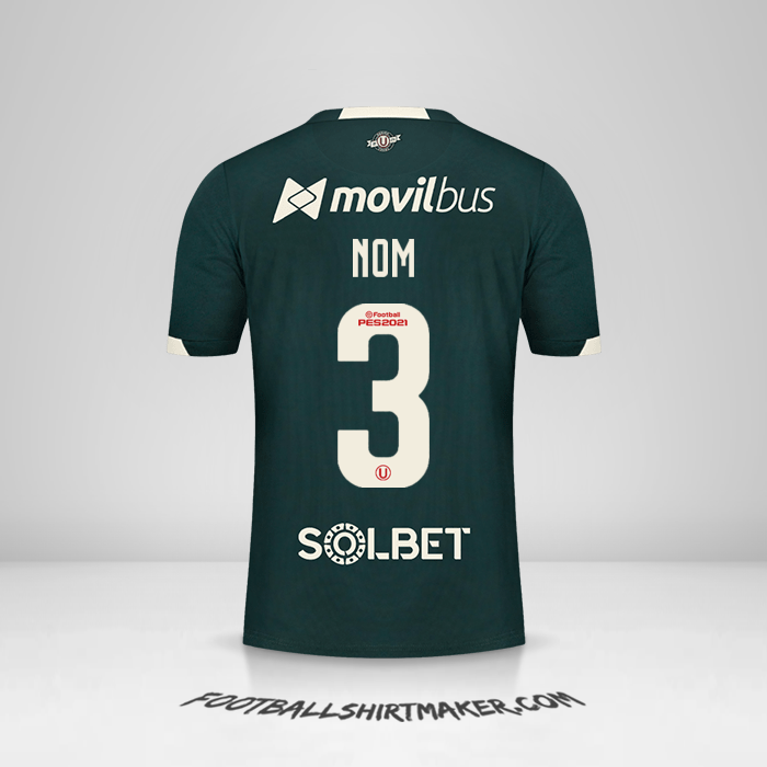 Maillot Universitario 2021 Extérieur -  nom - 3