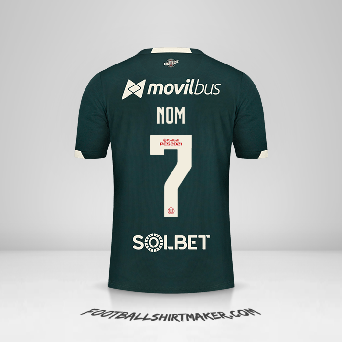 Maillot Universitario 2021 Extérieur -  nom - 7