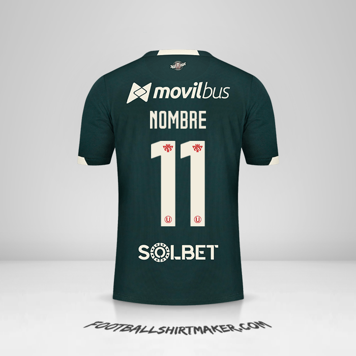 Jersey Universitario 2021 Visita -  nombre - 11