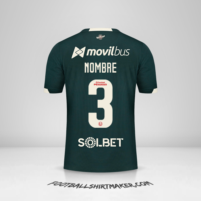 Jersey Universitario 2021 Visita -  nombre - 3