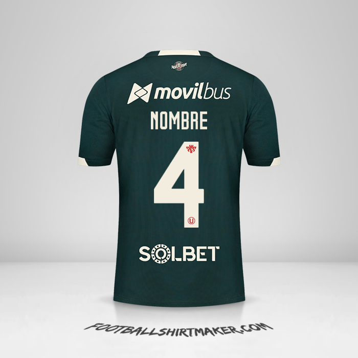 Jersey Universitario 2021 Visita -  nombre - 4