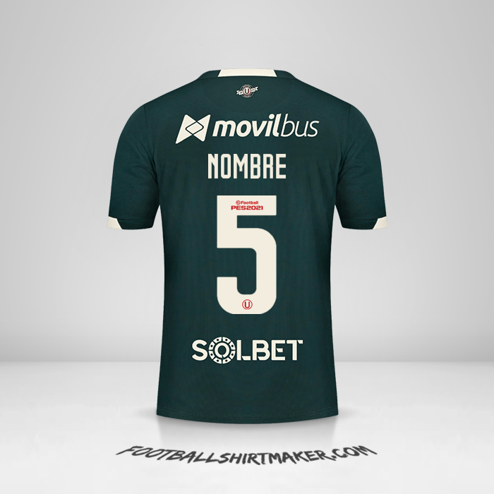 Jersey Universitario 2021 Visita -  nombre - 5