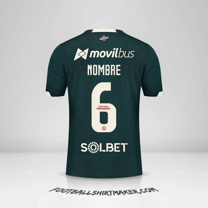 Jersey Universitario 2021 Visita -  nombre - 6
