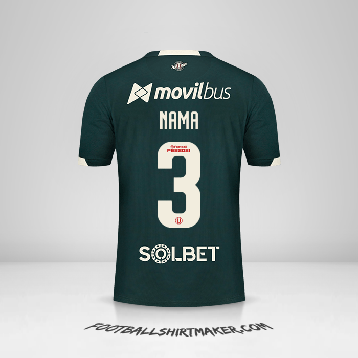 Jersey Universitario 2021 Alternatif -  nama - 3