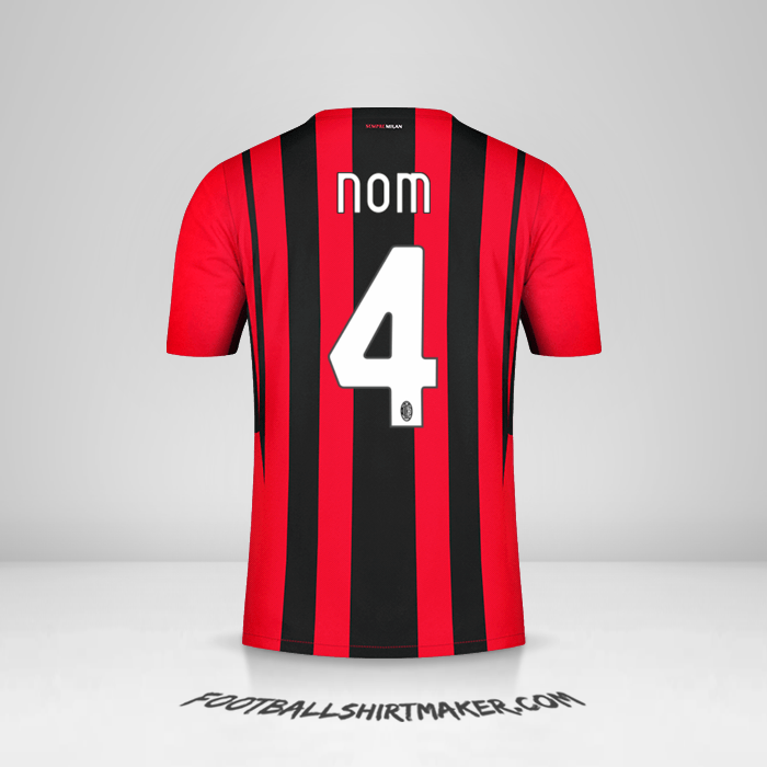 Maillot AC Milan 2021/2022 -  nom - 4