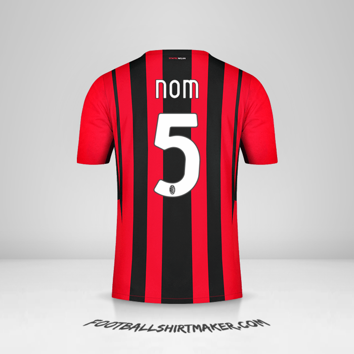 Maillot AC Milan 2021/2022 -  nom - 5