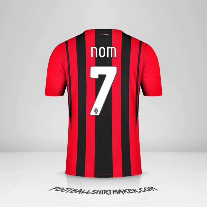 Maillot AC Milan 2021/2022 -  nom - 7