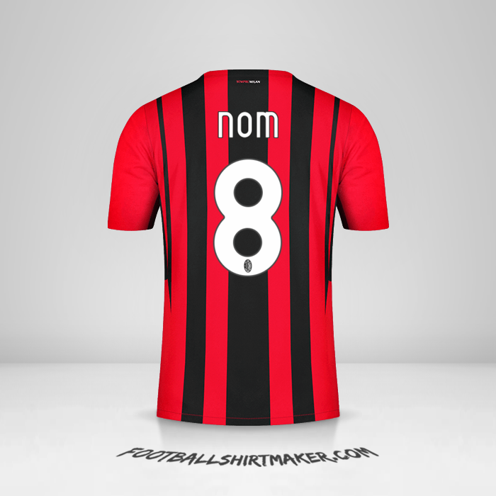 Maillot AC Milan 2021/2022 -  nom - 8
