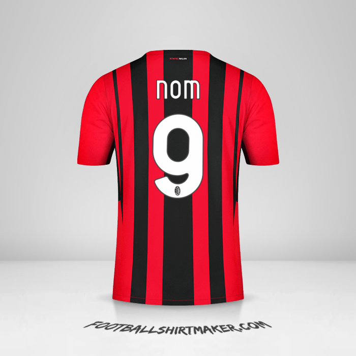 Maillot AC Milan 2021/2022 -  nom - 9