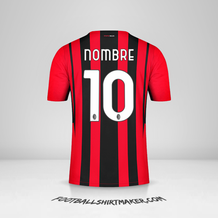 Jersey AC Milan 2021/2022 -  nombre - 10