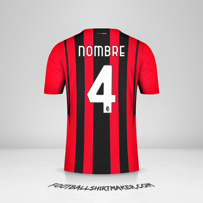 Jersey AC Milan 2021/2022 -  nombre - 4