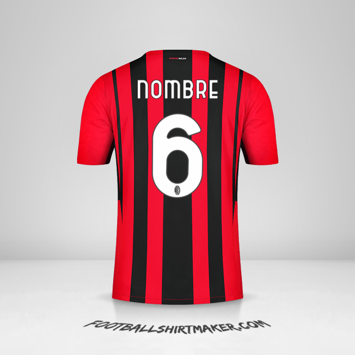 Camiseta AC Milan 2021/2022 -  nombre - 6