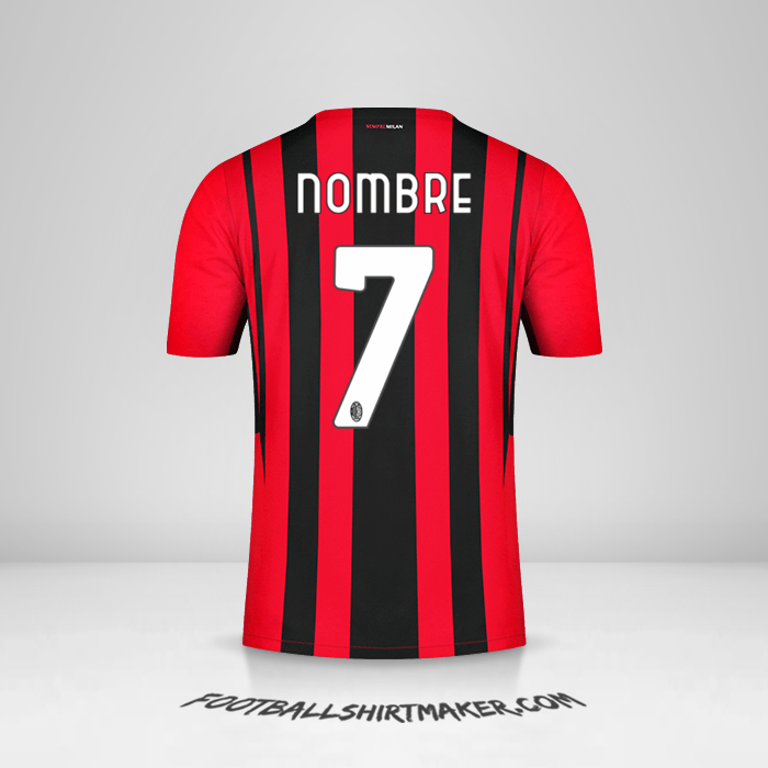 Jersey AC Milan 2021/2022 -  nombre - 7