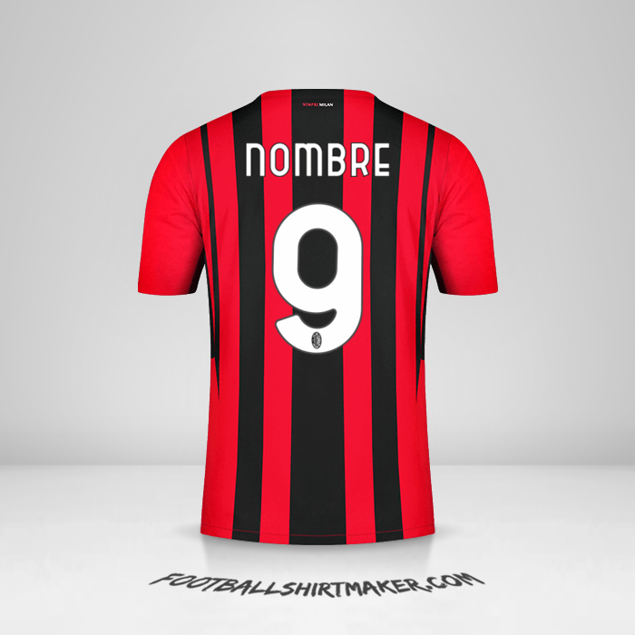 Jersey AC Milan 2021/2022 -  nombre - 9