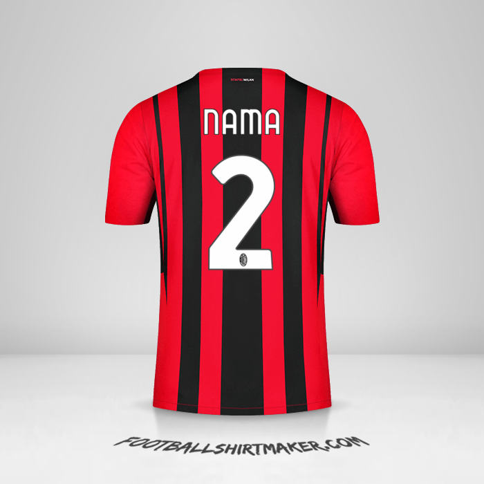 Jersey AC Milan 2021/2022 -  nama - 2