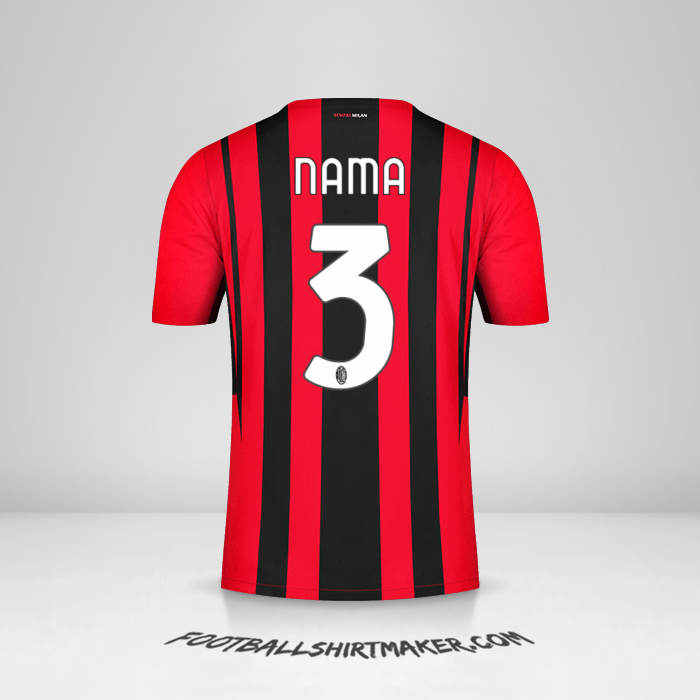 Jersey AC Milan 2021/2022 -  nama - 3