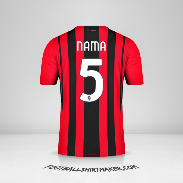 Jersey AC Milan 2021/2022 -  nama - 5