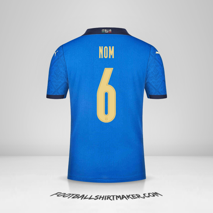 Maillot Italie 2020/2021 -  nom - 6