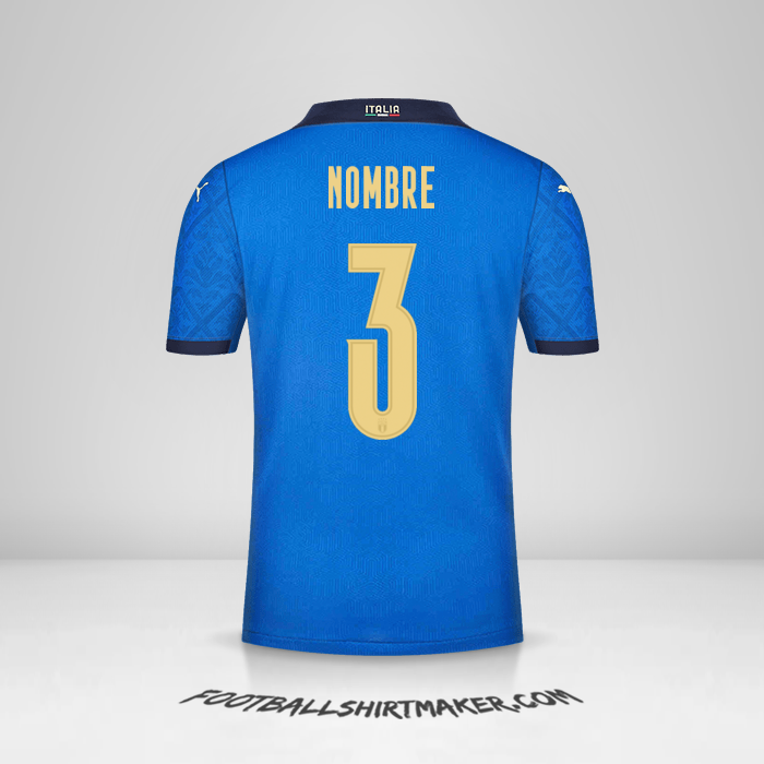 Jersey Italia 2020/2021 -  nombre - 3