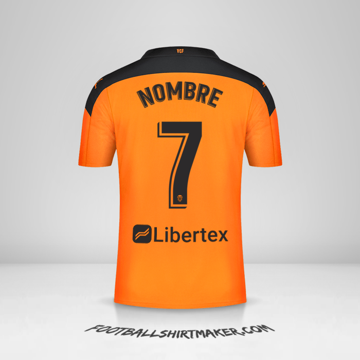 Camiseta Valencia CF 2020/21 Visita -  nombre - 7