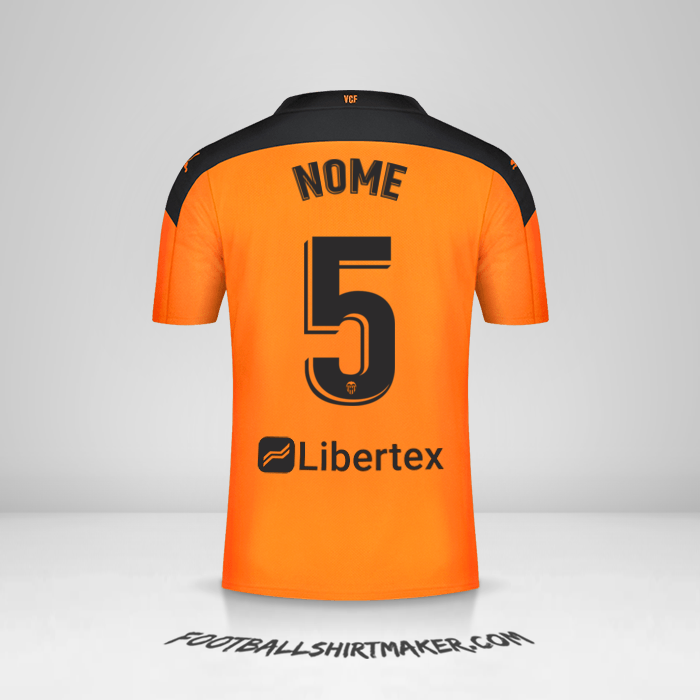 Camisa Valencia CF 2020/21 Alternativa -  nome - 5